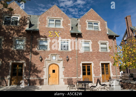 St Louis Missouri MO USA Washington university in St Louis Danforth campus Fraternity houses October 2006 Stock Photo