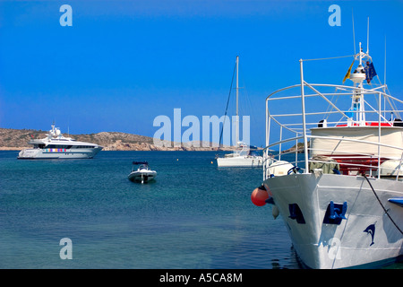 boats in greece Stock Photo