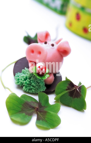 Marzipan pig, talisman Stock Photo Alamy