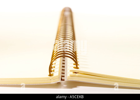 Spiral notebook, personal organizer Stock Photo
