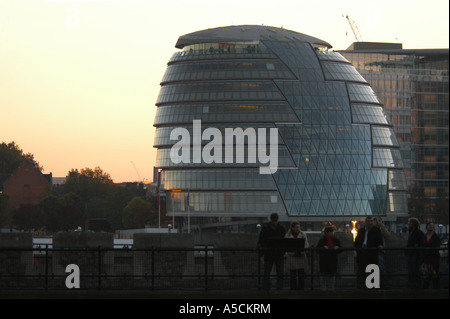 London City Hall by Sir Norman Foster in London, UK, in the evening Stock Photo
