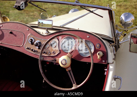 Classic MG TD sports car Stock Photo