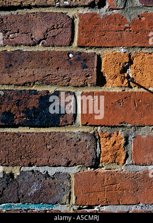 Old brickwork on a Victorian house. Stock Photo