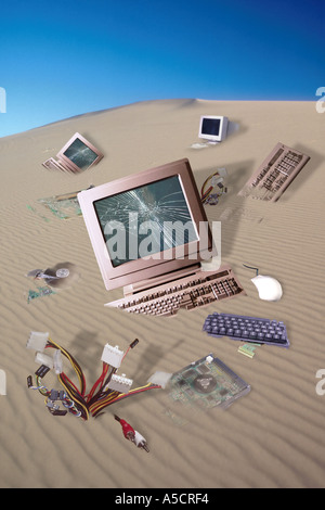 Technology graveyard Stock Photo