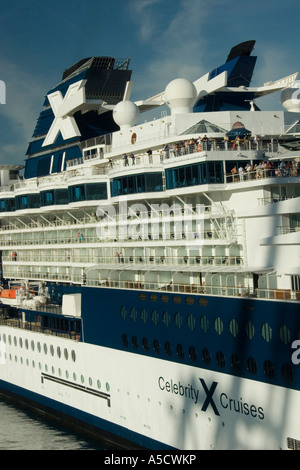 Scenic views of the Celebrity Cruise Lines Summit cruise ship Stock