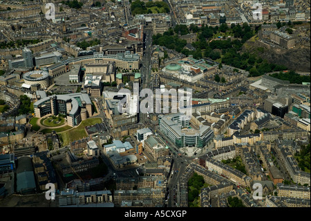 aerial view of Edinburgh Stock Photo