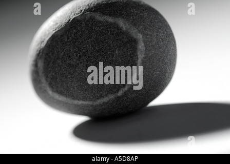 pebble on white background Stock Photo