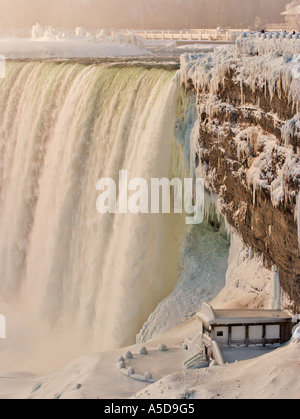 Niagara Falls at sunrise Stock Photo