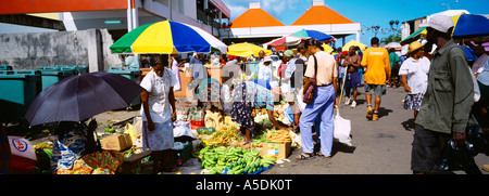 Castries St Lucia Saturday Market Stock Photo