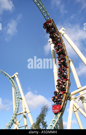 The Colossus Rollercoaster at Thorpe Park Stock Photo - Alamy