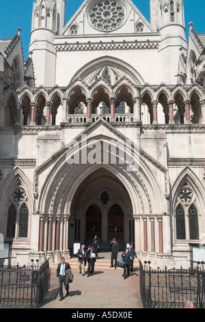 Royal Courts of Justice in London England Stock Photo