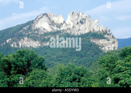 Seneca Rocks, Pendleton County, West Virginia Stock Photo