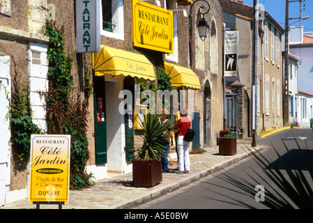 Noirmoutier-en-l'Ile, Island off Atlantic coast of Western France Stock Photo