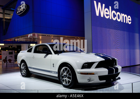 2007 Ford Mustang Shelby Cobra GT500 at the North American International Auto Show 2007 Stock Photo