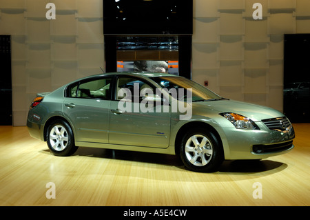 2007 Nissan Altima Hybrid at the 2007 North American International Auto Show in Detroit Michigan USA Stock Photo