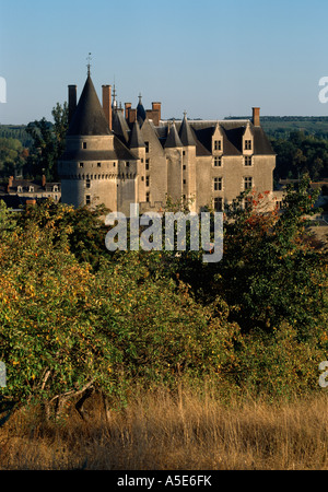 Langeais, Schloß, Blick von Norden Stock Photo