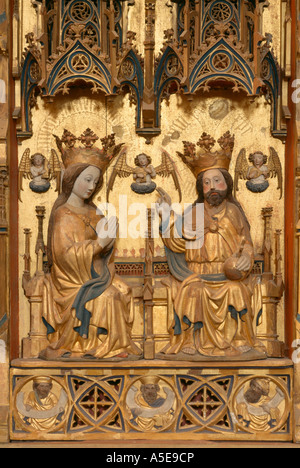 Malchin, St. Johanniskirche, Marienaltar aus dem 15. Jahrhundert Stock Photo