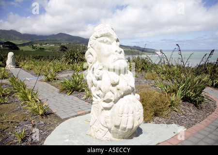 Mahuika Wairua, Maori Fire Goddess, Raglan, New Zealand. Stock Photo