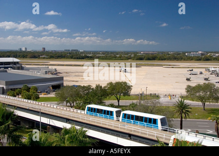 Monorail at the Tampa International Airport Tampa Florida Stock Photo