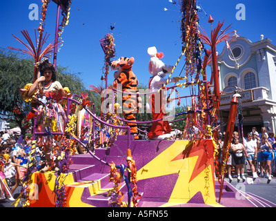 Carnival Parade at Disneyland in Anaheim California Stock Photo