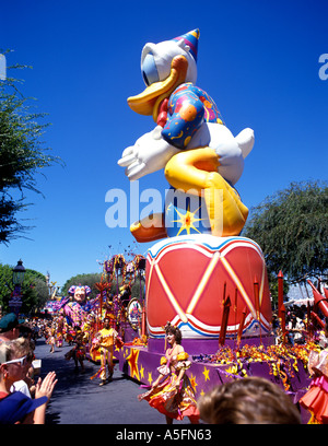 Carnival parade at Disneyland in Anaheim California Stock Photo