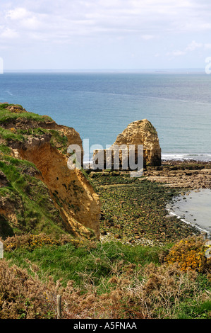 Point Du Hoc the taken by Col Rudder s Rangers on D Day Normandy France Stock Photo