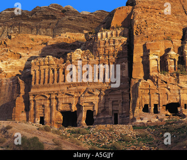 rock-walls of Petra, Jordan, Petra Stock Photo