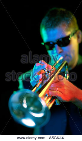 man blowing trumpet Stock Photo, Royalty Free Image: 17193853 - Alamy