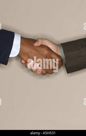 Men shaking hands Stock Photo