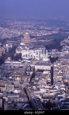 Hotel des Invalides paris from afar no 2151 Stock Photo