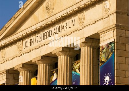 Front of the Shedd Aquarium Chicago Illinois Stock Photo