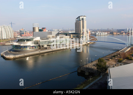 The Lowry centre, Salford Quays, Greater Manchester Stock Photo