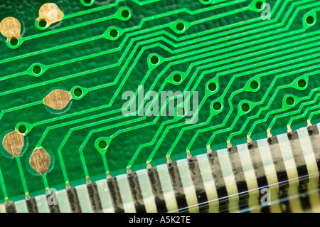 closeup of circuit board Stock Photo