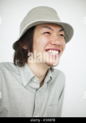 Young man laughing Stock Photo