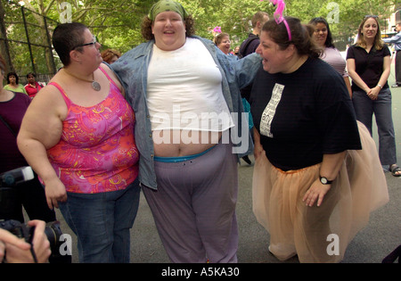 Members of the National Association to Advance Fat Acceptance NAAFA hold their picnic  Stock Photo