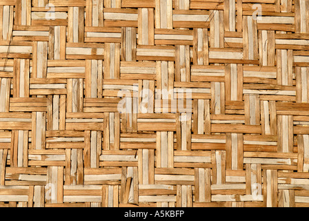 woven bamboo mat as exterior wall of a house Katchin State Myanmar Stock  Photo - Alamy