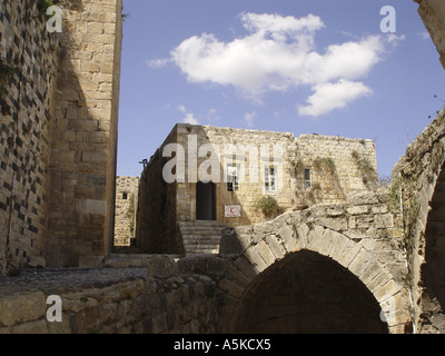 Crac des Chevaliers crusander castle in syria Stock Photo