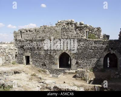 Crac des Chevaliers crusander castle in syria Stock Photo