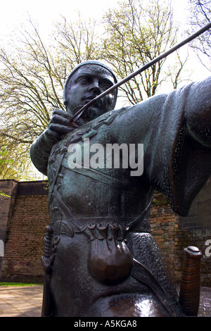 Statue of Robin Hood Nottingham England Stock Photo