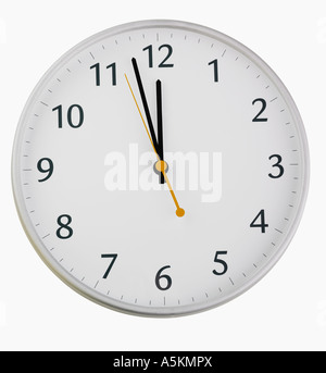 Studio shot of wall clock Stock Photo