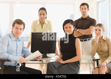 Portrait of businesspeople in office Stock Photo
