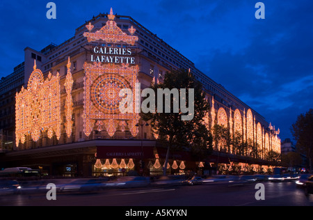 Galerie Lafayette Chrismas time in Paris. France Stock Photo