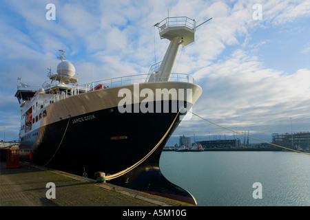 RRS James Cook the new research vessel for the oceanography centre at Southampton University commissioned in 2007 England Stock Photo