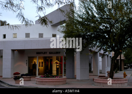 A sample of architecture of a modern art gallery in Old Town Scottsdale Arizona Stock Photo