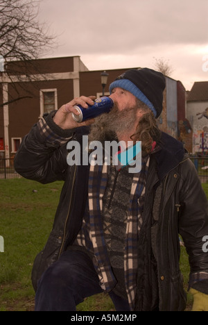 Homeless street drinker, Bristol, UK Stock Photo - Alamy