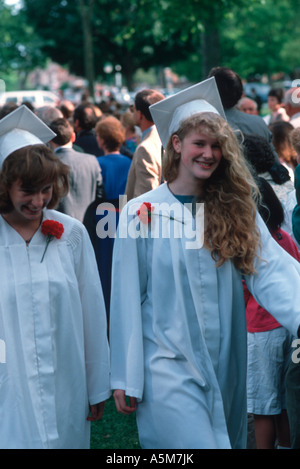High school graduation in Hanover, New Hampshire USA Stock Photo