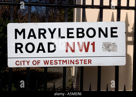 Marylebone Road London Stock Photo