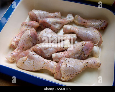 Raw chicken drumsticks ready for cooking Stock Photo - Alamy