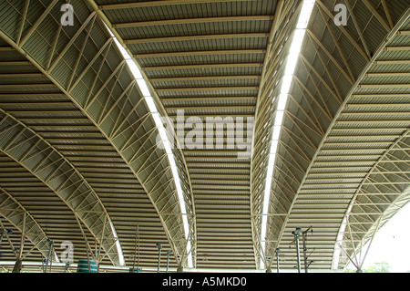 RAJ98886 Turbhe Railway Station under construction Navi Mumbai Vashi Bombay Maharashtra India Stock Photo