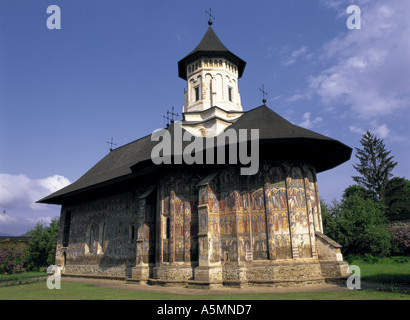 Moldovita monastery in Moldavia Bukovina Region Romania Stock Photo